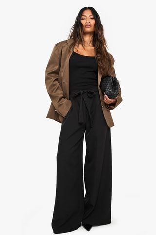Broek Wide Legs - Zwart