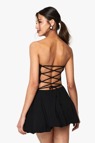 Strapless Jurk - Zwart