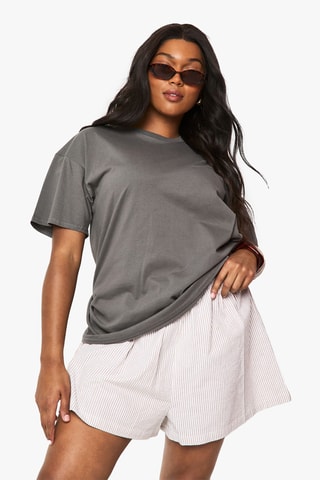 Oversized T-shirt - Antraciet