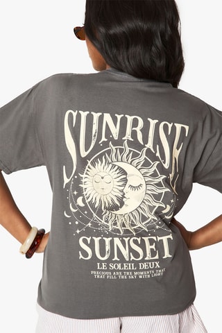 Oversized T-shirt - Antraciet