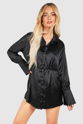 Blouse-jurk - Zwart