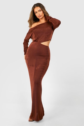 Lange Jurk - Bruin