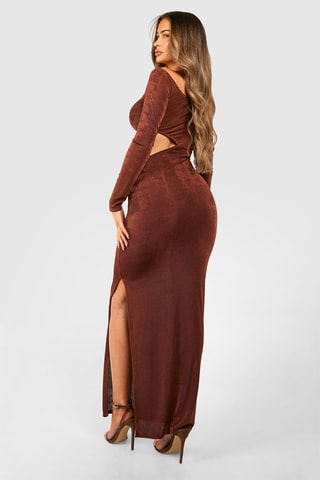 Lange Jurk - Bruin