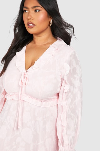 Jurk met Ruches - Poederroze