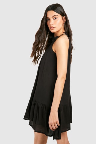 Trapeziumjurk - Zwart