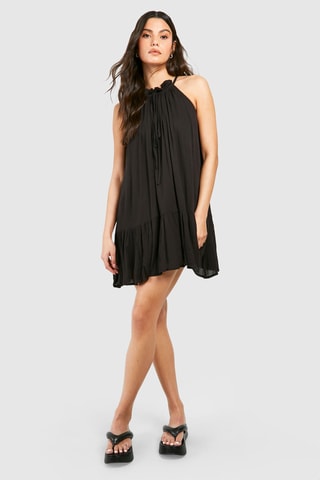 Trapeziumjurk - Zwart