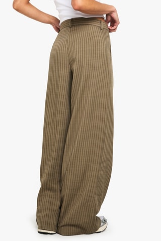 Broek Wide Legs Hoge Taille - Taupe