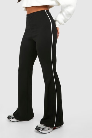 Flare Broek Hoge Taille - Zwart