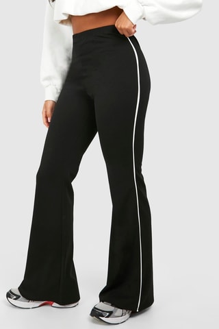 Flare Broek Hoge Taille - Zwart