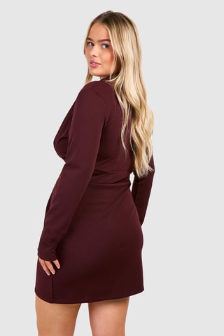 Rechte Jurk - Donkerbruin