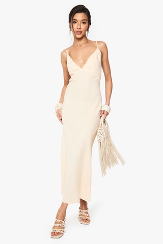 Lange Jurk - Beige
