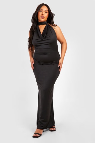 Nauwaansluitende Jurk - Zwart