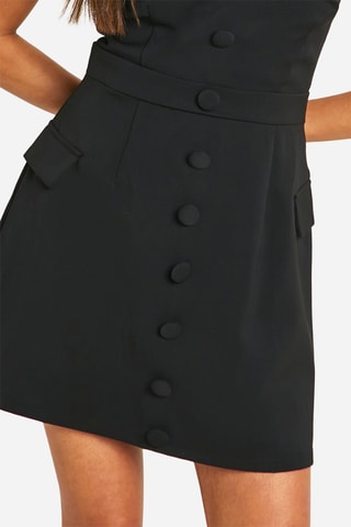 Strapless Jurk - Zwart