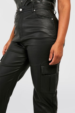 Cargobroek Hoge Taille - Zwart