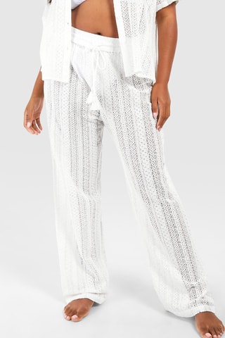 Strandbroek Hoge Taille - Ecru