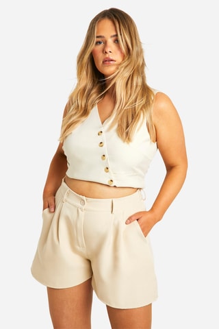 Short Hoge Taille - Beige