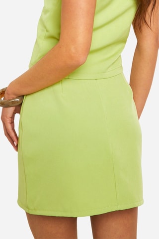 Rechte Rok Hoge Taille - Lichtgroen