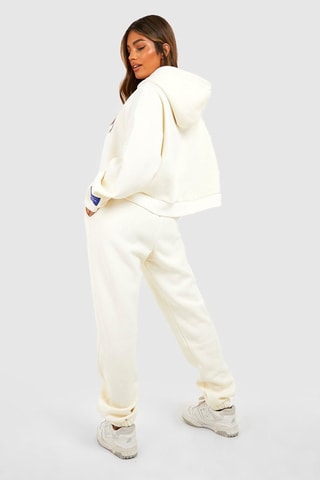 Sweater met Capuchon en Joggingbroek - Ecru