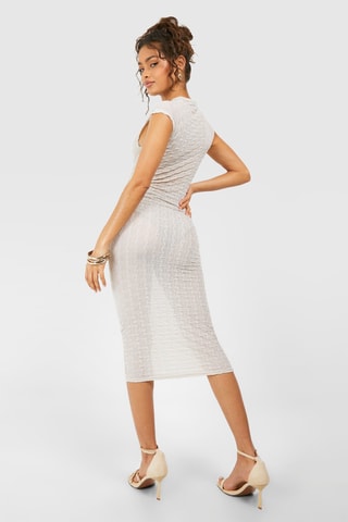 Nauwaansluitende Jurk - Ivoorkleurig