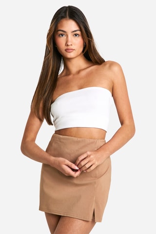 Broekrok Hoge Taille - Camel