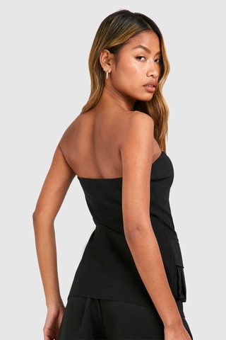 Strapless Top - Zwart