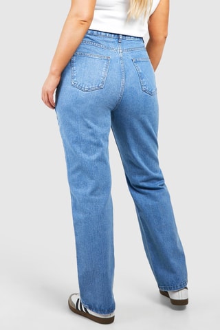 Jeans Hoge Taille Straight Cut - Lichtblauw