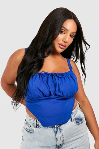 Crop Top - Kobaltblauw