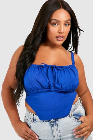 Crop Top - Kobaltblauw