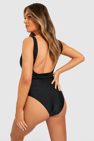 Zwangerschapsbadpak - Zwart