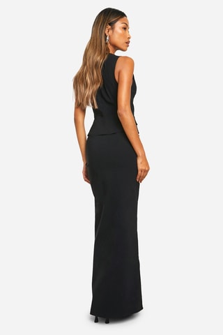 Jurk Trompe-l'œil - Zwart