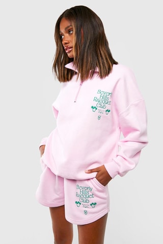 Sweater en Short - Poederroze