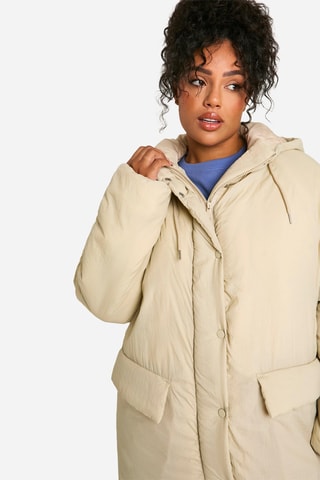 Parka met Capuchon - Ecru