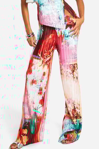 Broek Wide Legs - Rood en Wit