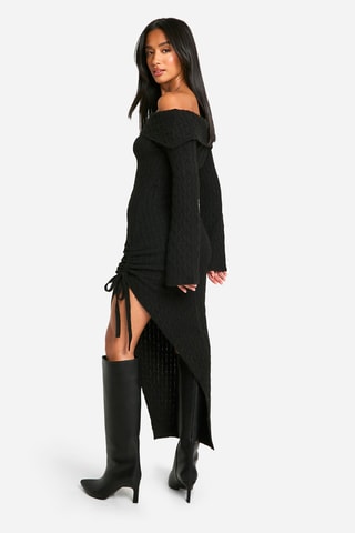 Nauwaansluitende Jurk - Zwart