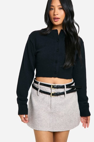 Minirok - Gemêleerd Grijs