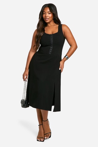 Midi-jurk - Zwart