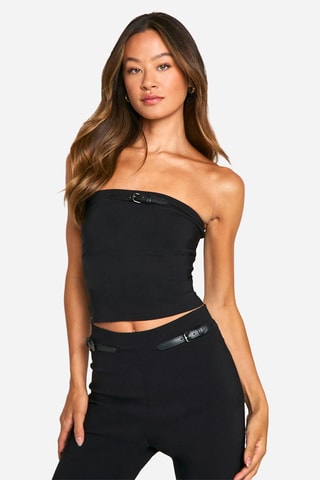 Strapless Top - Zwart