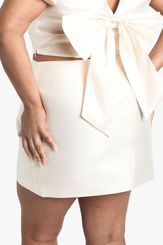 Minirok - Ivoorkleurig