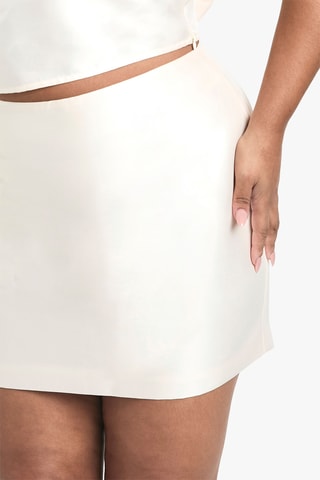 Minirok - Ivoorkleurig