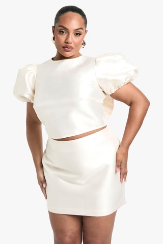 Minirok - Ivoorkleurig