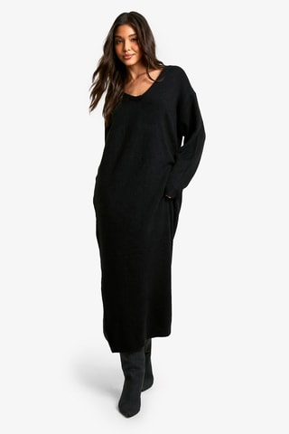 Trui-jurk - Zwart