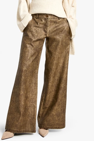 Broek Wide Legs - Bruin
