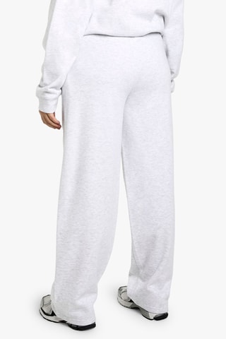 Broek Wide Legs - Gemêleerd Lichtgrijs