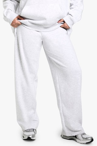 Broek Wide Legs - Gemêleerd Lichtgrijs