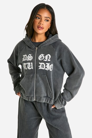 Sweater met Capuchon - Donkergrijs