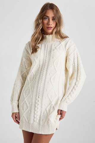 Trui-jurk - Ecru