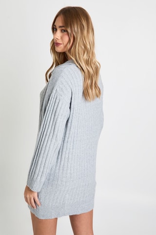 Trui-jurk - Gemêleerd Grijs