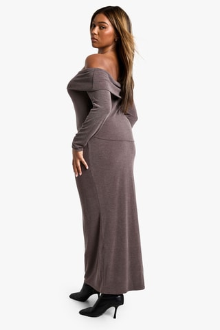 Top en Lange Rok Hoge Taille - Bruin