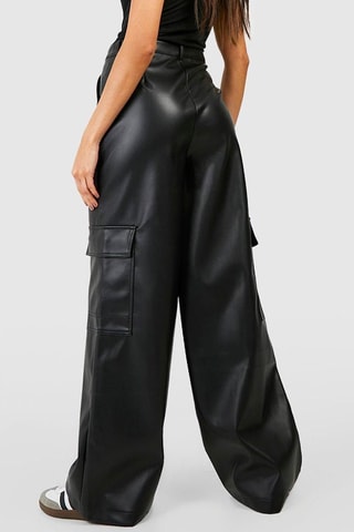 Cargobroek Hoge Taille - Zwart