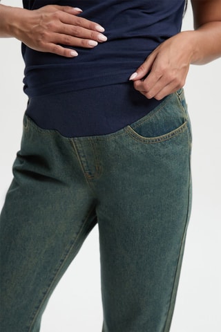 Zwangerschapsjeans Mom Fit - Blauw